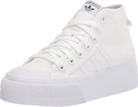 Womens White Mid Top Shoes 